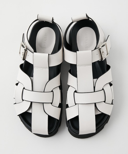 y/m by misato（イムバイミサト）の「タンクソールサンダル（サンダル・レディース・オフホワイト/ブラック・SMALL/LARGE/MEDIUM）」の5枚目の写真