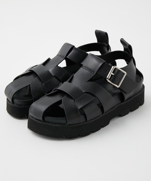 y/m by misato（イムバイミサト）の「タンクソールサンダル（サンダル・レディース・オフホワイト/ブラック・SMALL/LARGE/MEDIUM）」の19枚目の写真