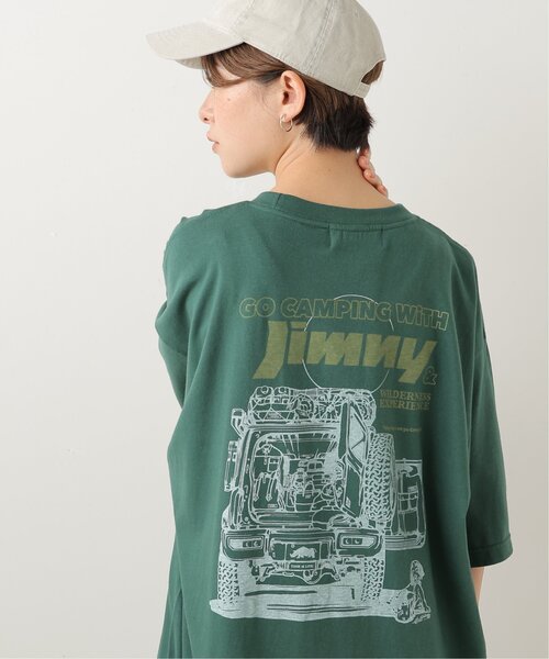 DOUBLE NAME（ダブルネーム）の「Jimny×WILDERNESS EXPERIENCE DOUBLE NAME別注 BIG TEEワンピース（ワンピース・レディース・グリーン/スミクロ/キナリ・FREE）」の3枚目の写真