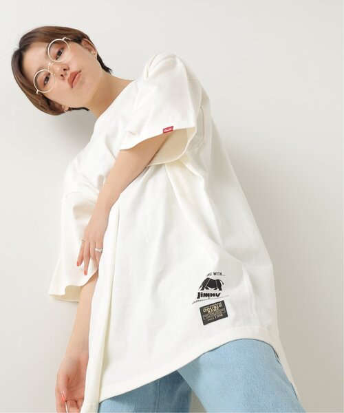 DOUBLE NAME（ダブルネーム）の「Jimny×WILDERNESS EXPERIENCE DOUBLE NAME別注 BIG TEEワンピース（ワンピース・レディース・グリーン/スミクロ/キナリ・FREE）」の10枚目の写真