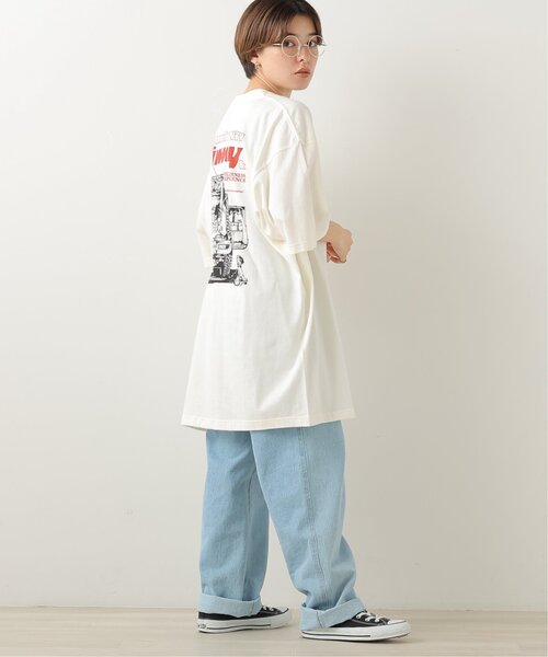 DOUBLE NAME（ダブルネーム）の「Jimny×WILDERNESS EXPERIENCE DOUBLE NAME別注 BIG TEEワンピース（ワンピース・レディース・グリーン/スミクロ/キナリ・FREE）」の11枚目の写真