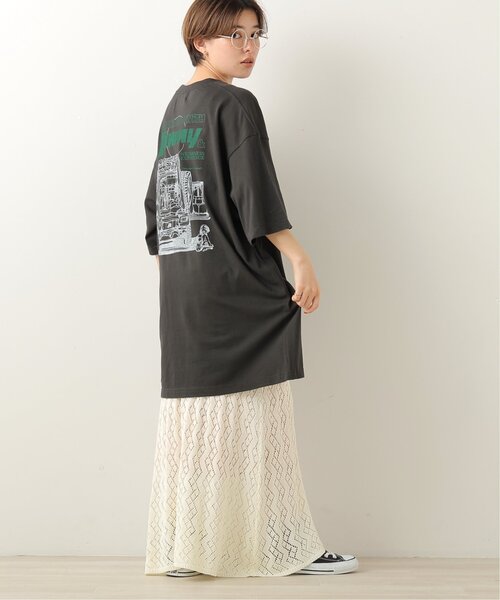 DOUBLE NAME（ダブルネーム）の「Jimny×WILDERNESS EXPERIENCE DOUBLE NAME別注 BIG TEEワンピース（ワンピース・レディース・グリーン/スミクロ/キナリ・FREE）」の17枚目の写真