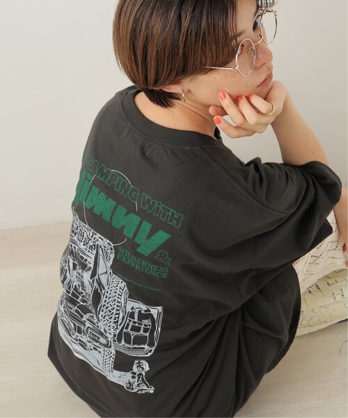 DOUBLE NAME（ダブルネーム）の「Jimny×WILDERNESS EXPERIENCE DOUBLE NAME別注 BIG TEEワンピース（ワンピース・レディース・グリーン/スミクロ/キナリ・FREE）」の18枚目の写真