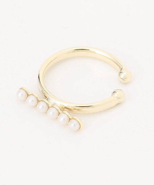 J.PRESS(ジェイプレス)の「【WEB限定】2way ラインパール イヤカフ リング(イヤリング・レディース・シルバー系/ゴールド系・F)」の7枚目の写真