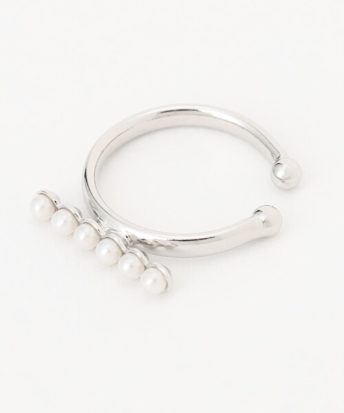 J.PRESS(ジェイプレス)の「【WEB限定】2way ラインパール イヤカフ リング(イヤリング・レディース・シルバー系/ゴールド系・F)」の8枚目の写真
