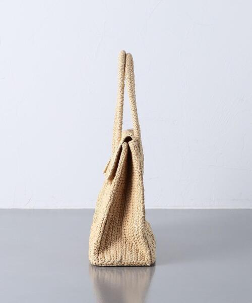 メゾンエヌアッシュパリ【美品】DAHLIA MINI Bag ラフィアバッグ