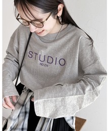 刺繍ロゴロンTシャツ