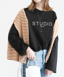 刺繍ロゴロンTシャツ