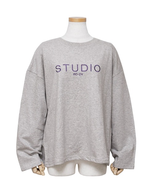 reca(レカ)の「刺繍ロゴロンTシャツ(Tシャツ/カットソー・レディース・ブラック/グレー/オフホワイト・FREE)」の6枚目の写真