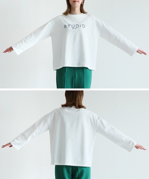 reca(レカ)の「刺繍ロゴロンTシャツ(Tシャツ/カットソー・レディース・ブラック/グレー/オフホワイト・FREE)」の18枚目の写真