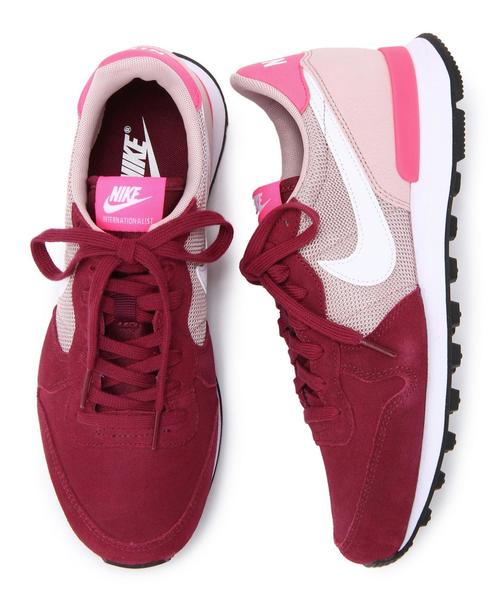 NIKE（ナイキ）の「NIKE ウィメンズ インタ-ナショナリスト / ナイキ / INTERNATIONALIST（スニーカー・レディース・ブラック/ピンク・23.5cm/23cm/24.5cm/24cm）」の4枚目の写真