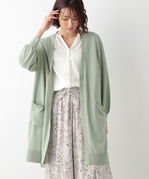 GLOBAL WORK(グローバルワーク)の「サラサラドライUVケアカーディガン/269074(カーディガン/ボレロ・レディース・グリーン/キャメル/オフホワイト/サックスブルー・LARGE/MEDIUM)」の8枚目の写真