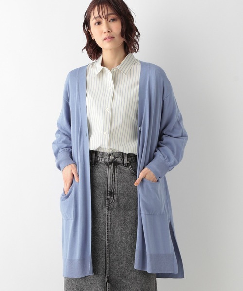 GLOBAL WORK(グローバルワーク)の「サラサラドライUVケアカーディガン/269074(カーディガン/ボレロ・レディース・グリーン/キャメル/オフホワイト/サックスブルー・LARGE/MEDIUM)」の12枚目の写真
