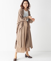 スラブロングカーディガン