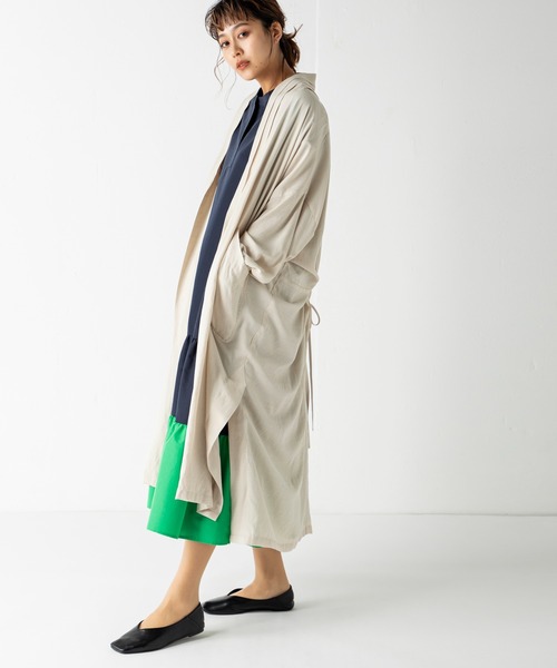 MILLION CARATS（ミリオンカラッツ）の「スラブロングカーディガン（シャツ/ブラウス・レディース・ベージュ/オフホワイト・FREE）」の2枚目の写真