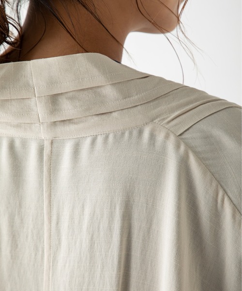 MILLION CARATS（ミリオンカラッツ）の「スラブロングカーディガン（シャツ/ブラウス・レディース・ベージュ/オフホワイト・FREE）」の10枚目の写真