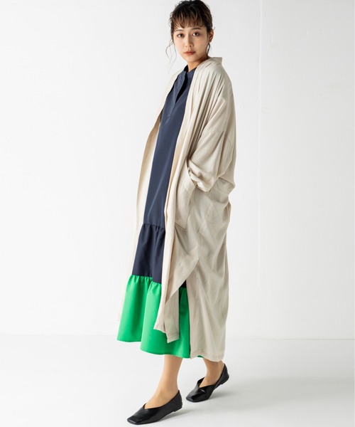 MILLION CARATS（ミリオンカラッツ）の「スラブロングカーディガン（シャツ/ブラウス・レディース・ベージュ/オフホワイト・FREE）」の15枚目の写真