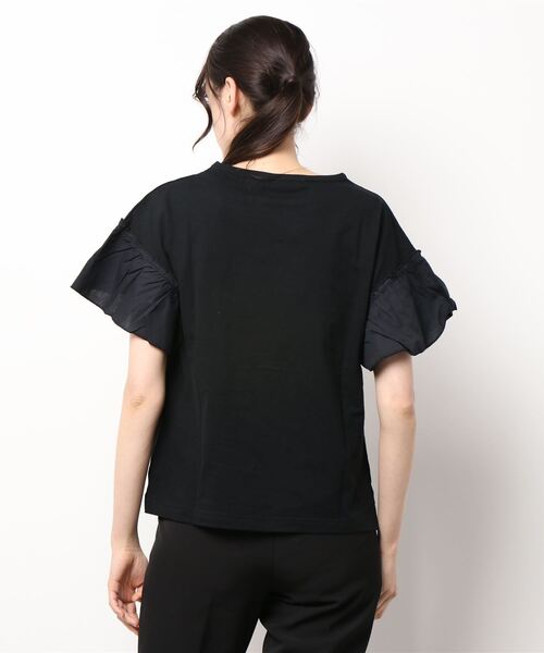 HONEYSUCKLE ROSE（ハニーサックルローズ）の「【HONEYSUCKLE ROSE】袖フリルカットソー（Tシャツ/カットソー・レディース・ホワイト/ライトグレー/ブラック/イエロー/ライラック・M/L）」の6枚目の写真