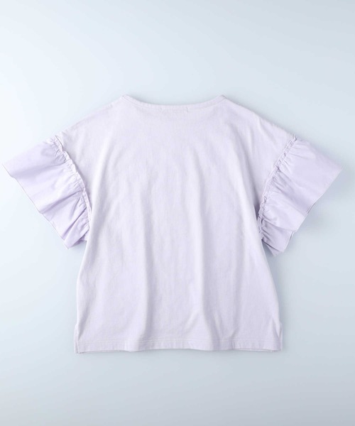 HONEYSUCKLE ROSE（ハニーサックルローズ）の「【HONEYSUCKLE ROSE】袖フリルカットソー（Tシャツ/カットソー・レディース・ホワイト/ライトグレー/ブラック/イエロー/ライラック・M/L）」の10枚目の写真