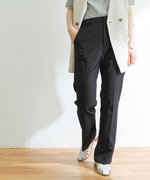 URBAN RESEARCH（アーバンリサーチ）の「綿麻オックスフレアーパンツ（その他パンツ・レディース・ブラウン系その他/ブラック/レッド系その他・38/36/34）」の21枚目の写真