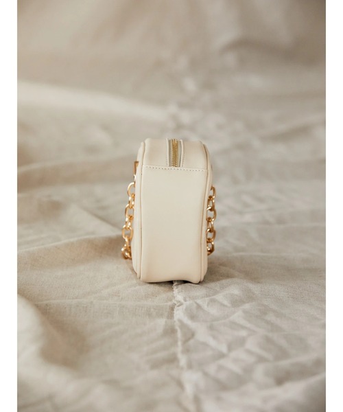 AMERICAN HOLIC（アメリカンホリック）の「ミニキューブ型チェーンバッグ（ハンドバッグ・レディース・アイボリー/ブラック/ピンク・FREE）」の5枚目の写真