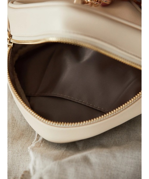 AMERICAN HOLIC（アメリカンホリック）の「ミニキューブ型チェーンバッグ（ハンドバッグ・レディース・アイボリー/ブラック/ピンク・FREE）」の9枚目の写真