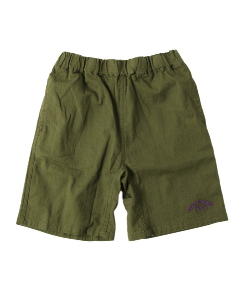 GLAZOS（グラソス）の「コットンストレッチ・刺繍ロゴショートパンツ（その他パンツ・キッズ・オレンジ/カーキ/ブラック/サックスブルー/ベージュ・130cm/150cm/170cm/140cm/160cm）」の3枚目の写真