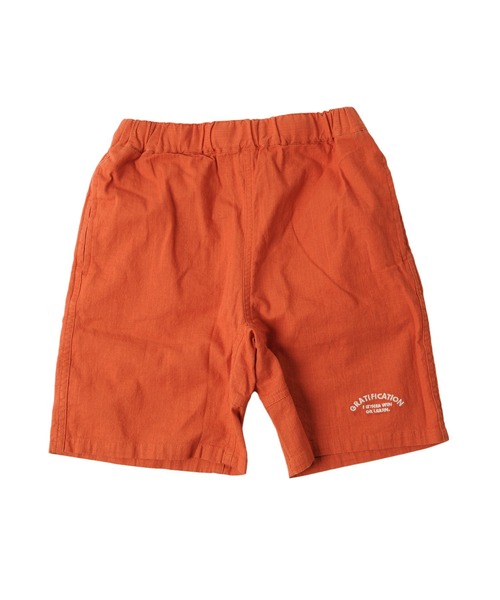 GLAZOS（グラソス）の「コットンストレッチ・刺繍ロゴショートパンツ（その他パンツ・キッズ・オレンジ/カーキ/ブラック/サックスブルー/ベージュ・130cm/150cm/170cm/140cm/160cm）」の6枚目の写真