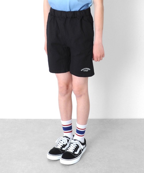 GLAZOS（グラソス）の「コットンストレッチ・刺繍ロゴショートパンツ（その他パンツ・キッズ・オレンジ/カーキ/ブラック/サックスブルー/ベージュ・130cm/150cm/170cm/140cm/160cm）」の10枚目の写真