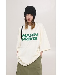 【MASONPRINCE】6 color oversized brand logo TEE DT3146