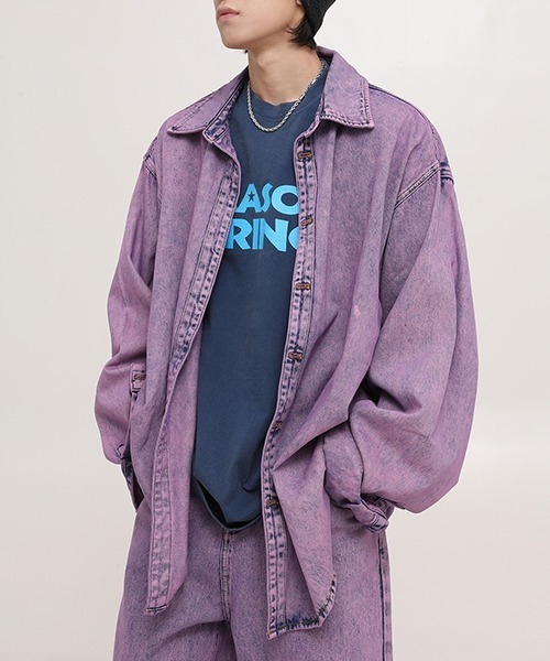 MASONPRINCE（メイソンプリンス）の「【MASONPRINCE】6 color oversized brand logo TEE DT3146（Tシャツ/カットソー・メンズ・グリーン/ブラウン/ブラック/ホワイト/ネイビー/クリーム・S/L/M）」の10枚目の写真