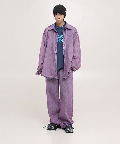 MASONPRINCE（メイソンプリンス）の「【MASONPRINCE】6 color oversized brand logo TEE DT3146（Tシャツ/カットソー・メンズ・グリーン/ブラウン/ブラック/ホワイト/ネイビー/クリーム・S/L/M）」の11枚目の写真