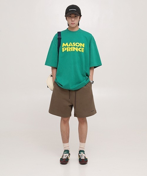 MASONPRINCE（メイソンプリンス）の「【MASONPRINCE】6 color oversized brand logo TEE DT3146（Tシャツ/カットソー・メンズ・グリーン/ブラウン/ブラック/ホワイト/ネイビー/クリーム・S/L/M）」の13枚目の写真