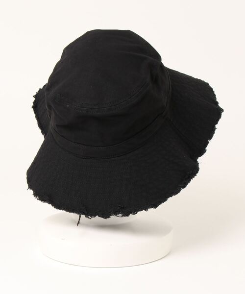 X-girl(エックスガール)の「【X-girl /エックスガール】 MILLS LOGO RESORT HAT(ハット・レディース・ブラック/ベージュ・FREE)」の3枚目の写真