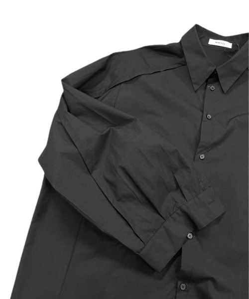 Chikashitsu +(チカシツプラス)の「【Chikashitsu +/チカシツプラス】oversized slit design shirts/長袖シャツ 白シャツ 青シャツ オーバーサイズシャツ ビッグサイズ(シャツ/ブラウス・メンズ・サックスブルー/ブラック/ホワイト・ONE SIZE)」の6枚目の写真