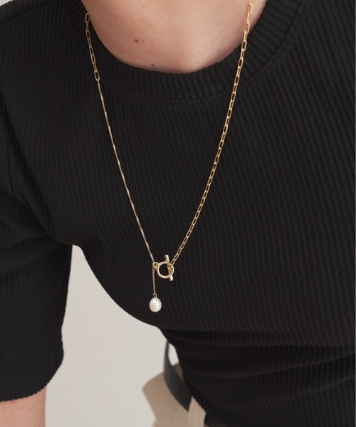 Aunt Marie's（アントマリーズ）の「【 アレルギー対応 】淡水パールロングチェーンネックレス / マルチウェイネックレス　/ ニッケルフリー（ネックレス・レディース・シルバー/ゴールド・FREE）」の6枚目の写真