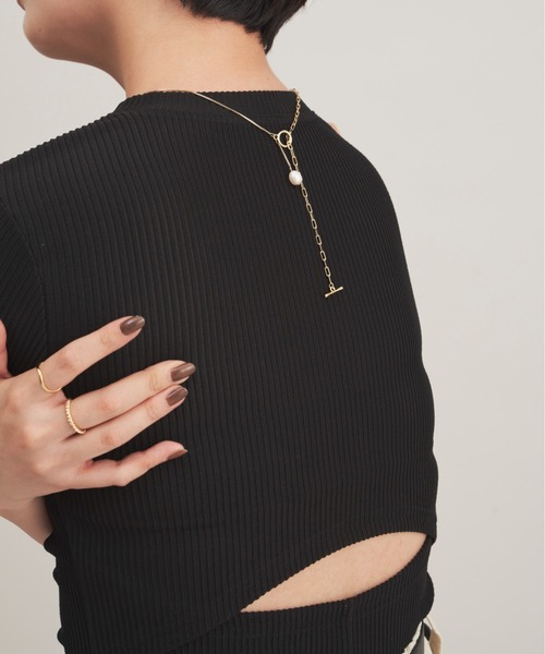 Aunt Marie's（アントマリーズ）の「【 アレルギー対応 】淡水パールロングチェーンネックレス / マルチウェイネックレス　/ ニッケルフリー（ネックレス・レディース・シルバー/ゴールド・FREE）」の4枚目の写真