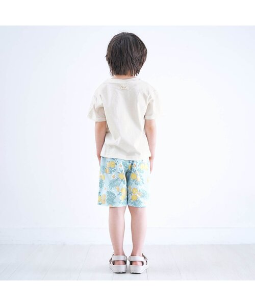 apres les cours(アプレレクール)の「トロピカルモチーフTシャツ(Tシャツ/カットソー・キッズ・アイボリー/キナリ・140/110/100/90/130/120/80)」の4枚目の写真