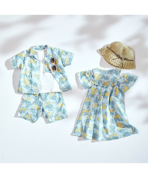 apres les cours(アプレレクール)の「トロピカルモチーフTシャツ(Tシャツ/カットソー・キッズ・アイボリー/キナリ・140/110/100/90/130/120/80)」の8枚目の写真