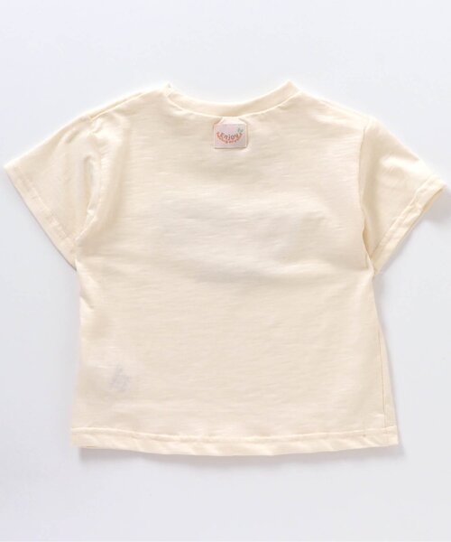 apres les cours(アプレレクール)の「トロピカルモチーフTシャツ(Tシャツ/カットソー・キッズ・アイボリー/キナリ・140/110/100/90/130/120/80)」の14枚目の写真