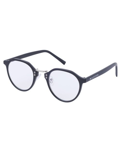 MILKFED.(ミルクフェド)の「MILKFED. GLASSES/UVカット/伊達眼鏡 ブルーライトカットメガネ(メガネ・レディース・ブラック/グレー・ONE SIZE)」の1枚目の写真