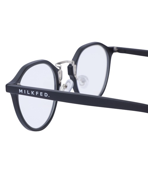 MILKFED.(ミルクフェド)の「MILKFED. GLASSES/UVカット/伊達眼鏡 ブルーライトカットメガネ(メガネ・レディース・ブラック/グレー・ONE SIZE)」の6枚目の写真