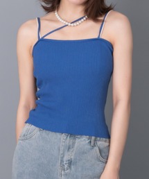 solleim | アシメネックリブニットキャミソール(キャミソール)