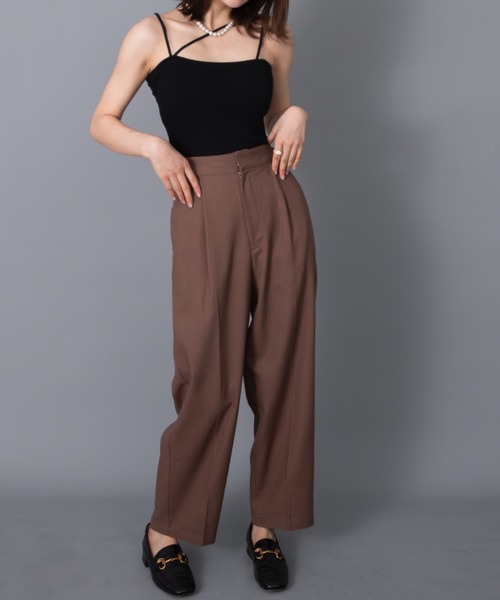 solleim（ソルレム）の「アシメネックリブニットキャミソール（キャミソール・レディース・ブラック/イエロー/ブルー・M）」の10枚目の写真