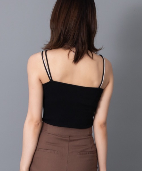 solleim（ソルレム）の「アシメネックリブニットキャミソール（キャミソール・レディース・ブラック/イエロー/ブルー・M）」の11枚目の写真