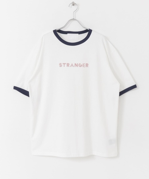 URBAN RESEARCH（アーバンリサーチ）の「URBAN RESEARCH iD　STRANGERリンガーTシャツ（Tシャツ/カットソー・メンズ・ホワイト/グリーン/ブルー・LARGE/MEDIUM）」の2枚目の写真
