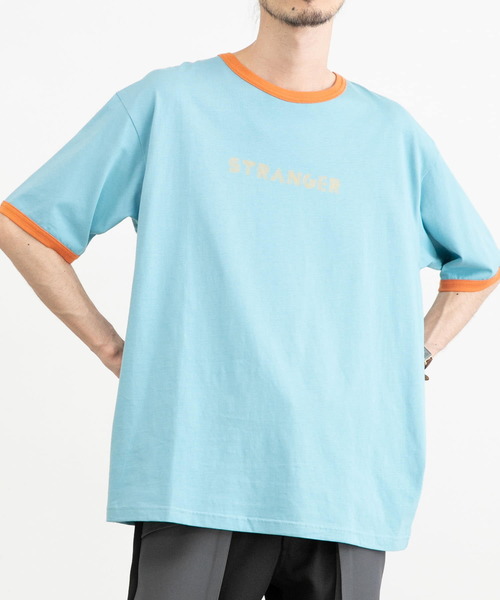 URBAN RESEARCH（アーバンリサーチ）の「URBAN RESEARCH iD　STRANGERリンガーTシャツ（Tシャツ/カットソー・メンズ・ホワイト/グリーン/ブルー・LARGE/MEDIUM）」の6枚目の写真