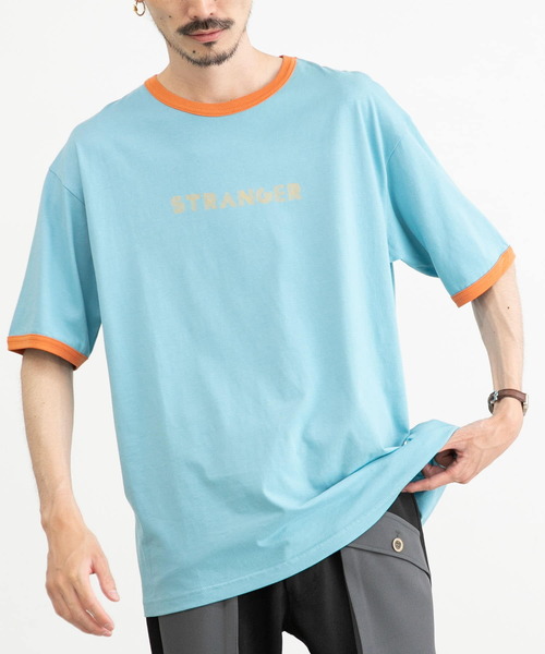 URBAN RESEARCH（アーバンリサーチ）の「URBAN RESEARCH iD　STRANGERリンガーTシャツ（Tシャツ/カットソー・メンズ・ホワイト/グリーン/ブルー・LARGE/MEDIUM）」の7枚目の写真