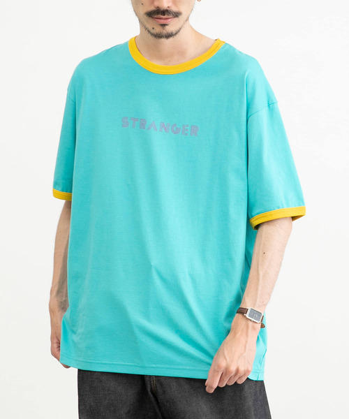 URBAN RESEARCH（アーバンリサーチ）の「URBAN RESEARCH iD　STRANGERリンガーTシャツ（Tシャツ/カットソー・メンズ・ホワイト/グリーン/ブルー・LARGE/MEDIUM）」の9枚目の写真