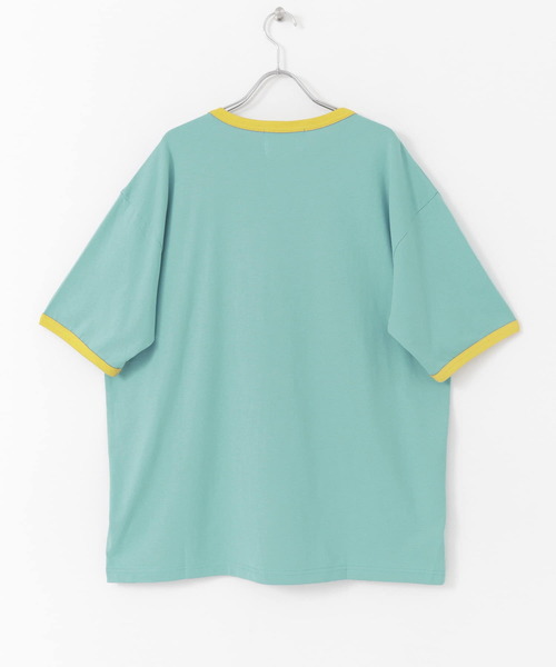 URBAN RESEARCH（アーバンリサーチ）の「URBAN RESEARCH iD　STRANGERリンガーTシャツ（Tシャツ/カットソー・メンズ・ホワイト/グリーン/ブルー・LARGE/MEDIUM）」の21枚目の写真